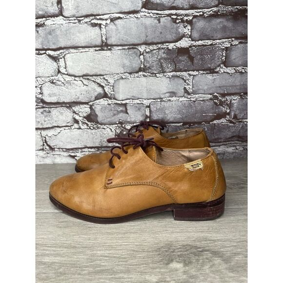 Pikolinos Brown Leather Lace Up Plain Oxfords Shoes Women Sz 38EU/7.5M US - Picture 11 of 16